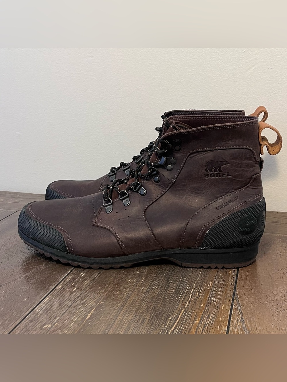 Sorel Ankeny Leather Hiking Waterproof Boots Mens 14